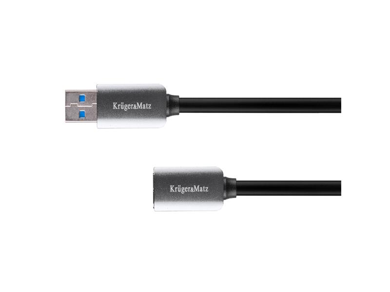 Kabel KRUGER & MATZ KM0336 1x USB 3.0 A konektor - 1x USB 3.0 A zdířka 1m