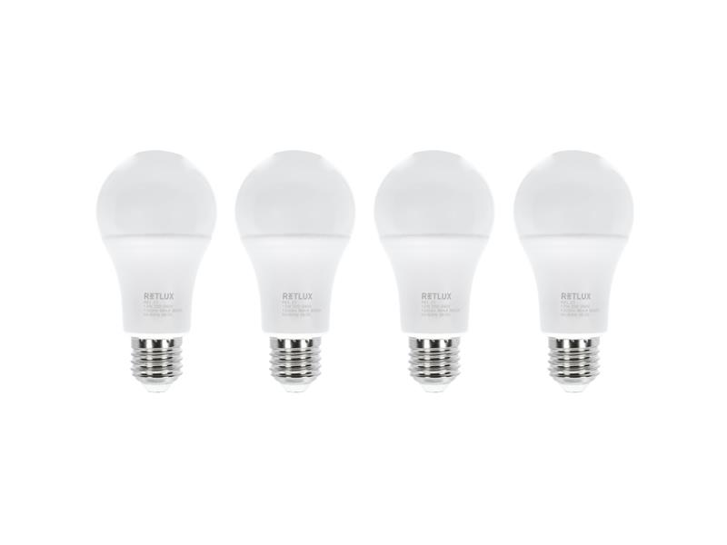 Žárovka LED E27 12W A60 bílá teplá RETLUX REL 23 4ks