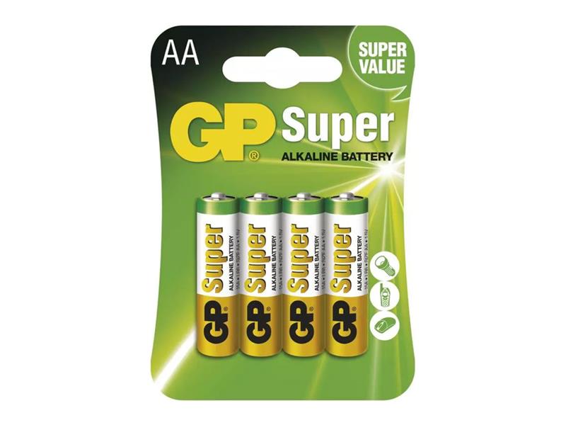 Baterie AA (R6) alkalická GP Super Alkaline 4ks