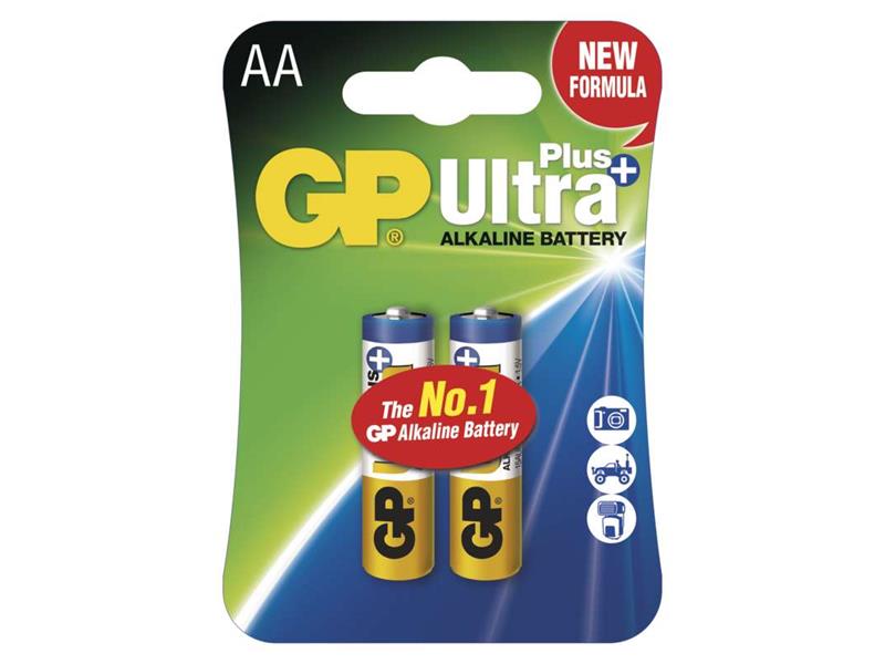 Baterie AA (R6) alkalická GP Ultra Plus Alkaline 2 ks