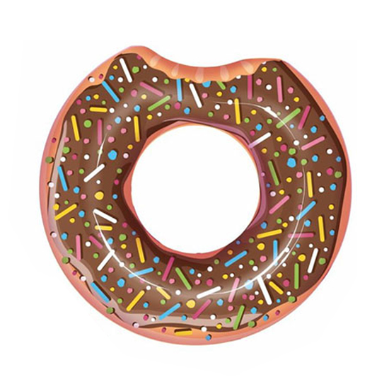 Kruh nafukovací BESTWAY Donut čoko 100cm