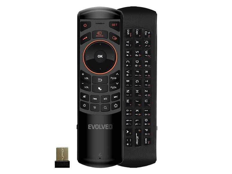 Klávesnice EVOLVEO bezdrátová s AIR MOUSE-Audio
