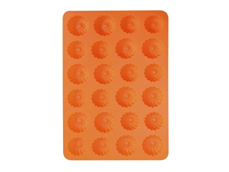 Forma na pečení ORION Věneček 24 silikon oranžová