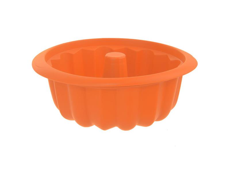 Forma na pečení ORION Bábovka 26 cm silikon oranžová