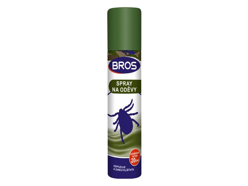 Sprej proti klíšťatům BROS na oděvy 90 ml