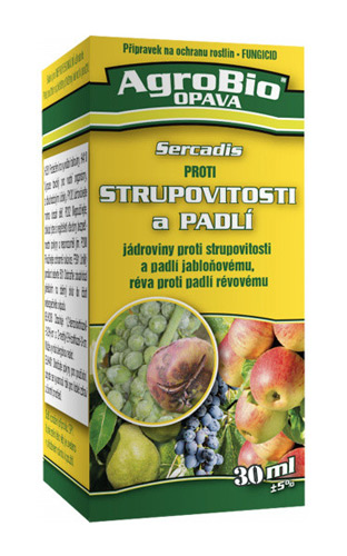 Přípravek proti strupovitosti a padlí AgroBio Sercadis 30 ml