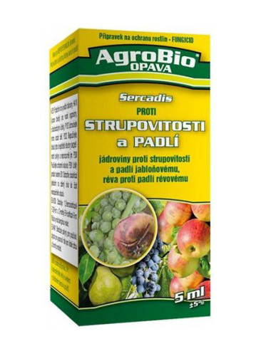 Přípravek proti strupovitosti a padlí AgroBio Sercadis 5 ml