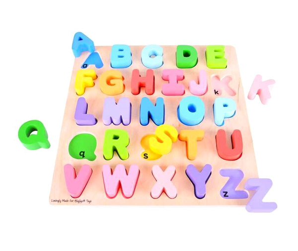 Dětská abeceda BIGJIGS TOYS dřevěná