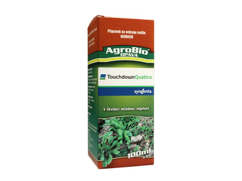 Přípravek proti jednoletým a víceletým plevelům AgroBio Touchdown Quattro 100 ml