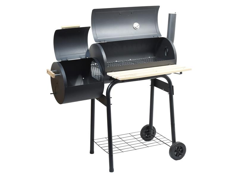 Gril na dřevěné uhlí CATTARA SMOKIE 13048 s udírnou