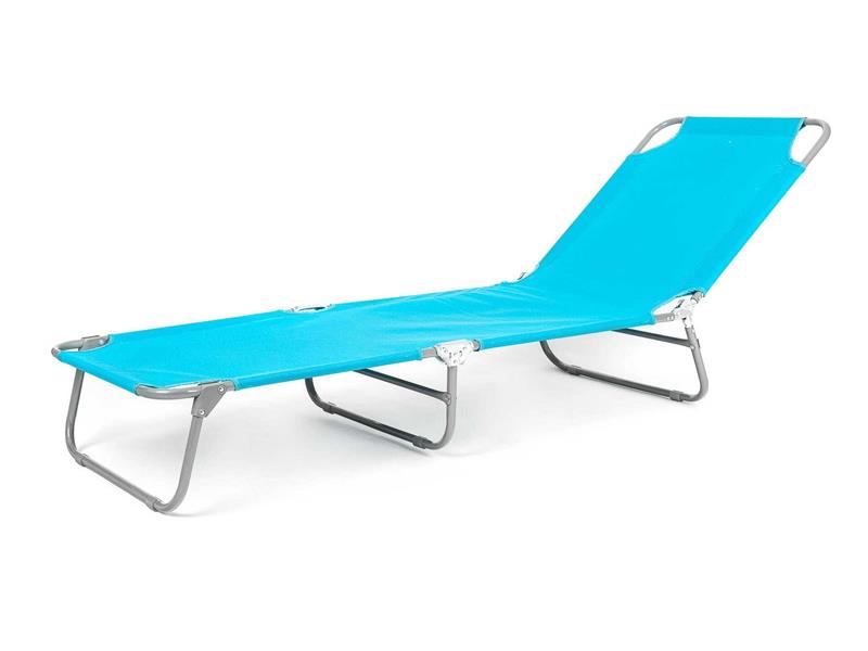 Lehátko zahradní HAPPY GREEN Sunbay 186x53x24cm Light Blue