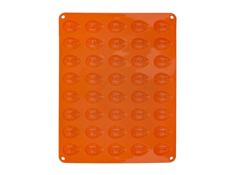 Forma na pečení ORION Ořechy 40 silikon oranžová