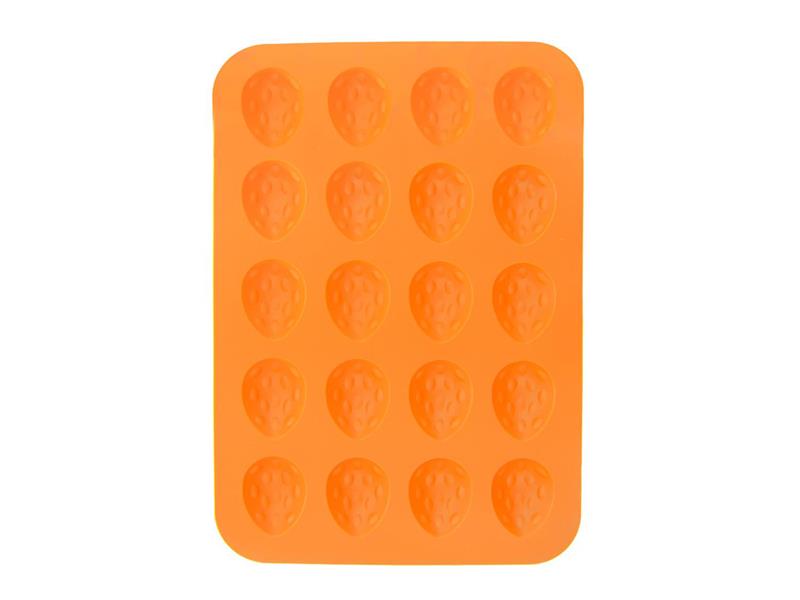 Forma na pečení ORION Ořechy 20 silikon oranžová