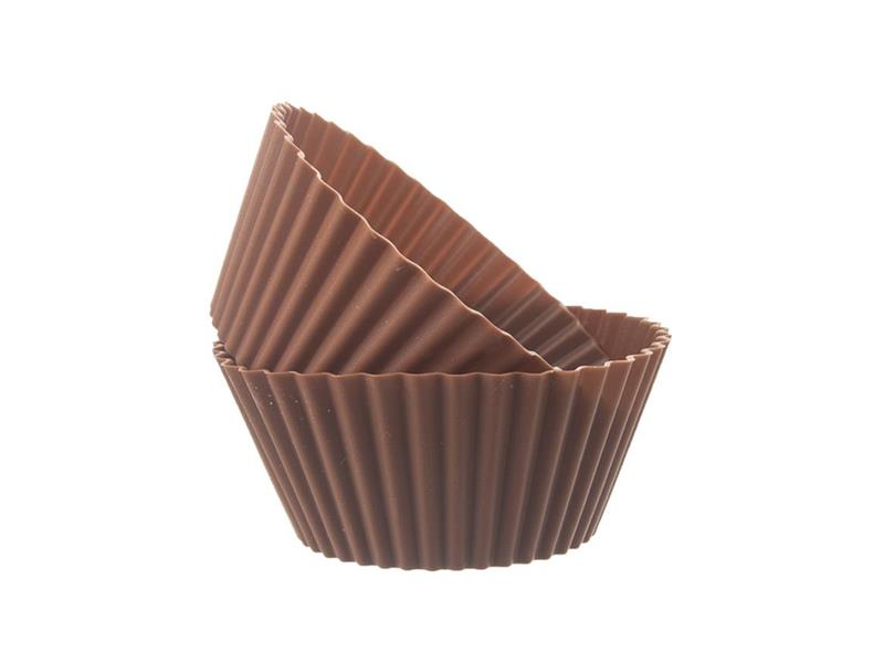 Forma na pečení ORION Muffiny silikon hnědá 6ks