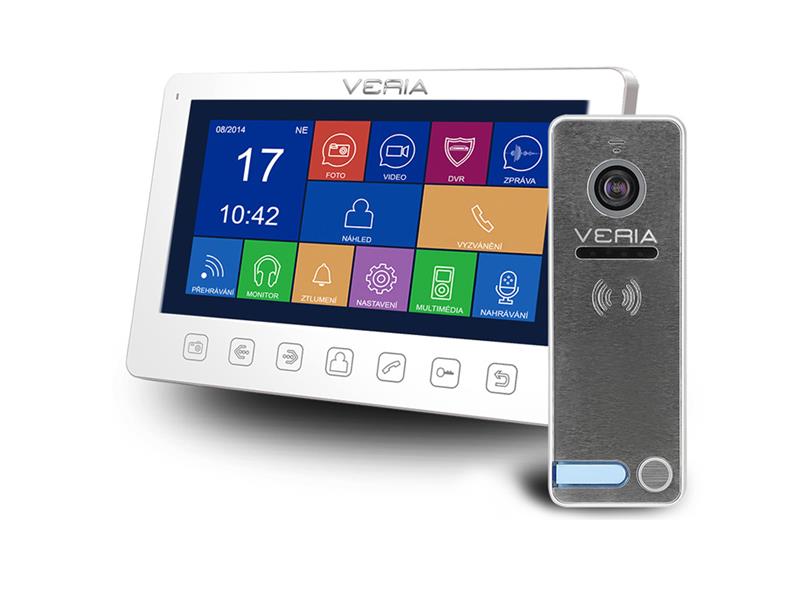 Videotelefon VERIA 7076B bílý + VERIA 230