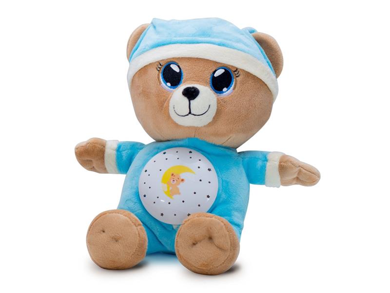 Dětský plyšový medvídek TEDDIES Usínáček 32 cm modrý