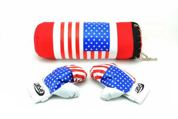 Dětský boxovací pytel TEDDIES USA II