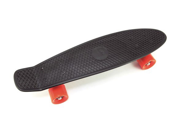 Dětský skateboard TEDDIES BLACK / ORANGE