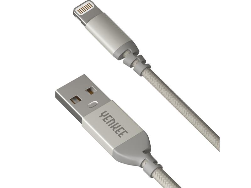 Kabel YENKEE YCU 611 SR USB/Lightning 1m stříbrný