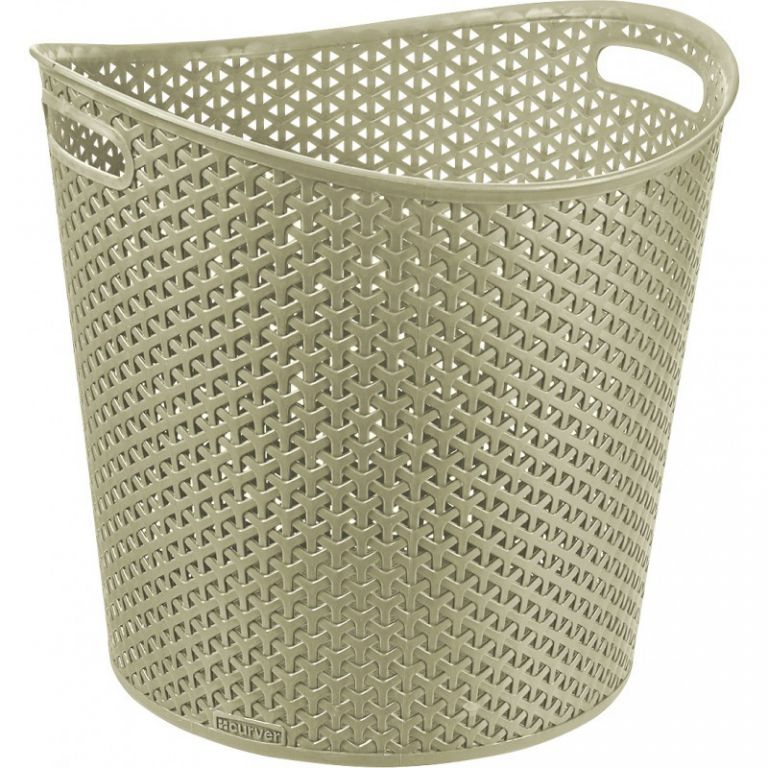 CURVER MY STYLE RATTAN 30445 Koš na prádlo 30 l krémová CURVER