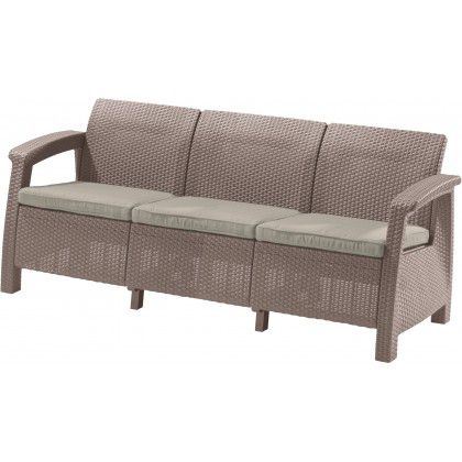 Allibert CORFU LOVE SEAT MAX 35596 Pohovka - cappuccino Allibert