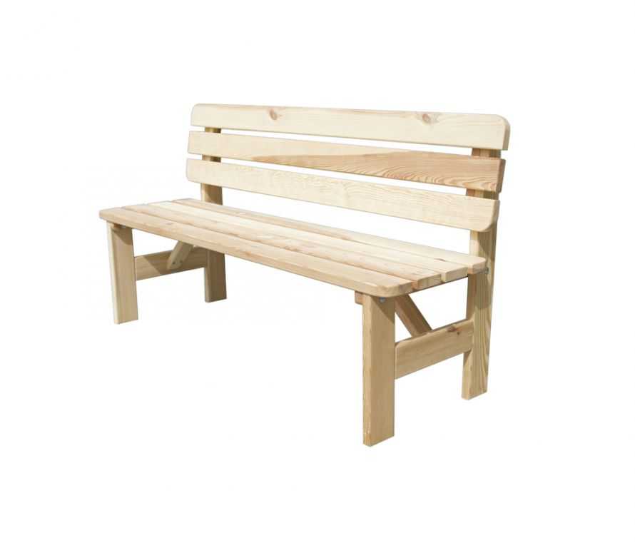 Tradgard VIKING 41247 Zahradní dřevěná lavice - 150 cm Tradgard