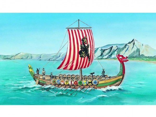 Směr plastikový model loď ke slepení Viking slepovací stavebnice koráb 1:60 Teddies