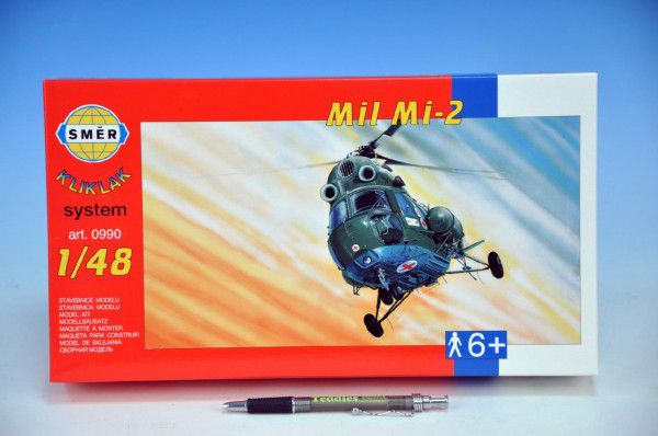 Směr Model helikoptéra VRTULNÍK Mi 2 stavebnice vrtulníku 1:48 Teddies