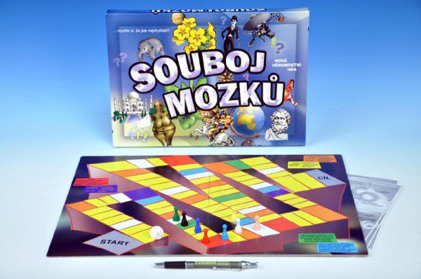 Souboj mozků společenská hra v krabici 33x23x3cm Teddies
