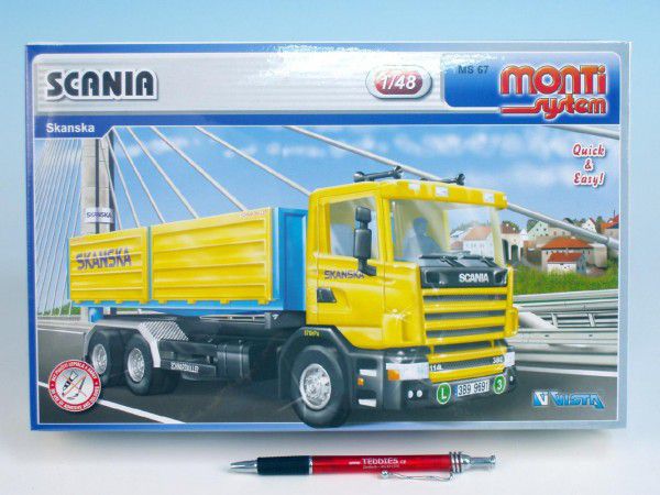 Stavebnice Monti 67 Scania Skanska 1:48 Teddies