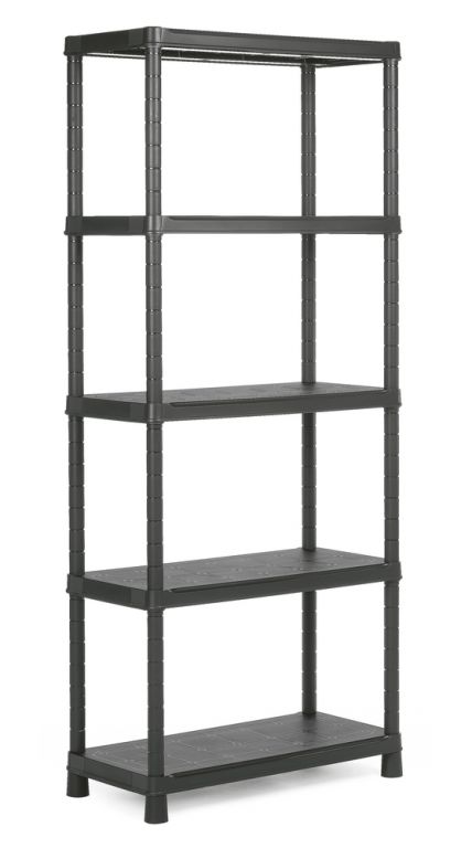 KIS PLUS 54619 Plastový otevřený regál 80/5 - 187 x 80 x 40 cm KIS