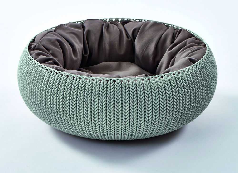 CURVER KNIT 37012 Pelíšek pro malá plemena - šedomodrý CURVER