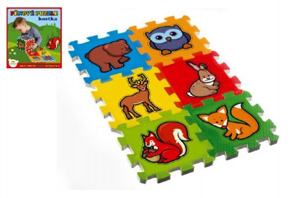 Teddies puzzle Moje první zvířátka 15x15x1 2cm MPZ 6 ks Teddies