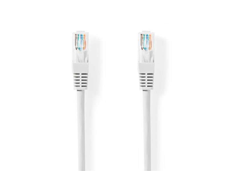 Kabel UTP 1x RJ45 - 1x RJ45 Cat5e 0.5m WHITE NEDIS CCGT85100WT05