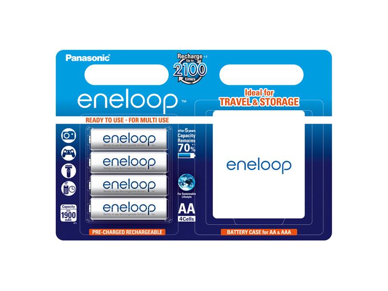 Baterie AA (R6) nabíjecí 1.2V/1900mAh Eneloop PANASONIC 4ks + box