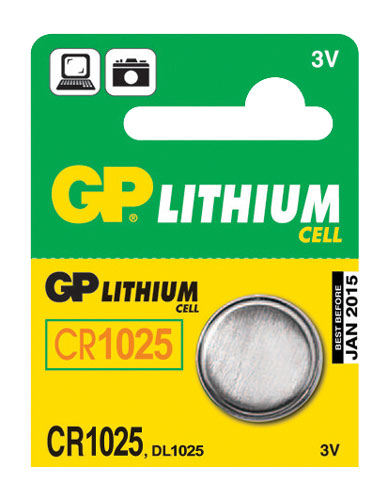 Baterie CR1025 GP lithiová