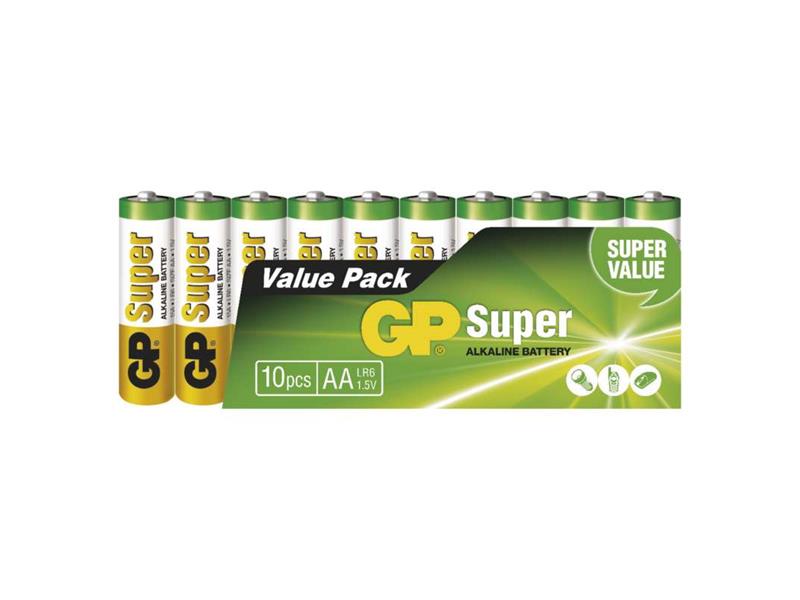 Baterie AA (R6) alkalická GP Super Alkaline 10ks