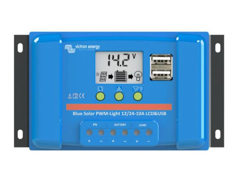 Solární regulátor PWM Victron Energy 5A LCD a USB 12V/24V