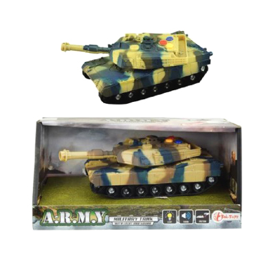 Tank na setrvačník TEDDIES se světlem a zvukem 17 cm