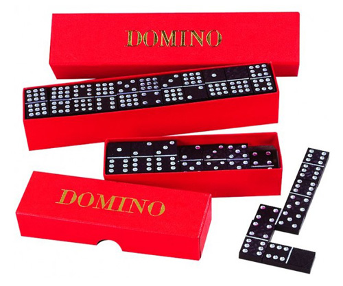 Dětské domino DETOA dřevěné 55ks