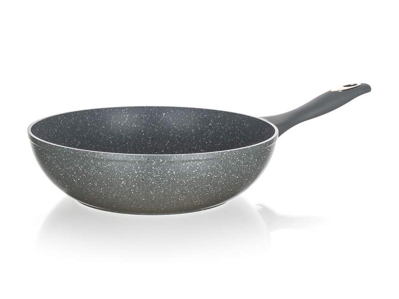 Pánev BANQUET Granite Grey Wok 28cm