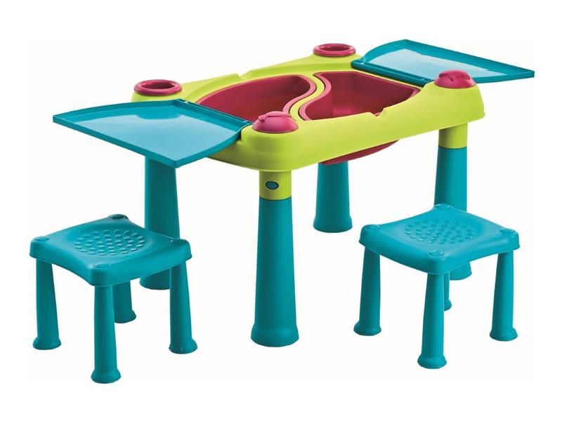 Dětský stolek KETER Creative Play Table set Turquoise/Green