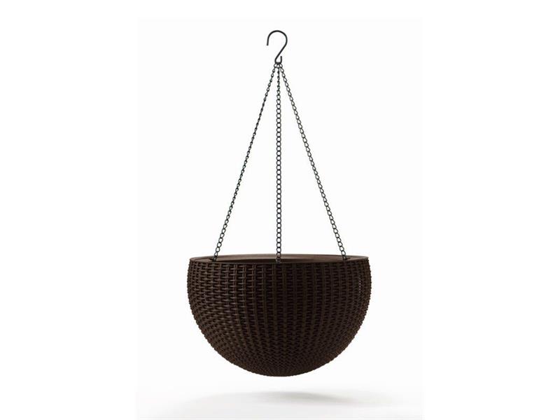 Květináč závěsný KETER Hanging Sphere whiskey Brown