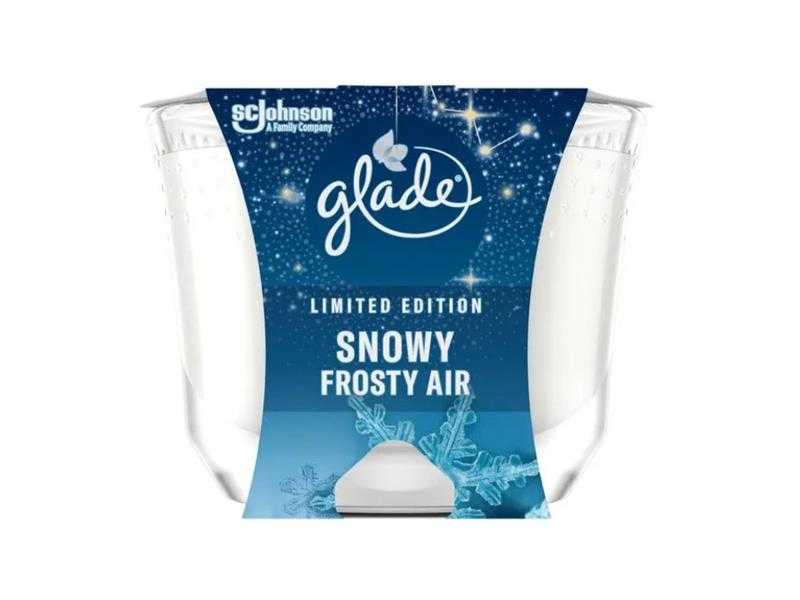GLADE Maxi svíčka Snowy Frosty Air 224g