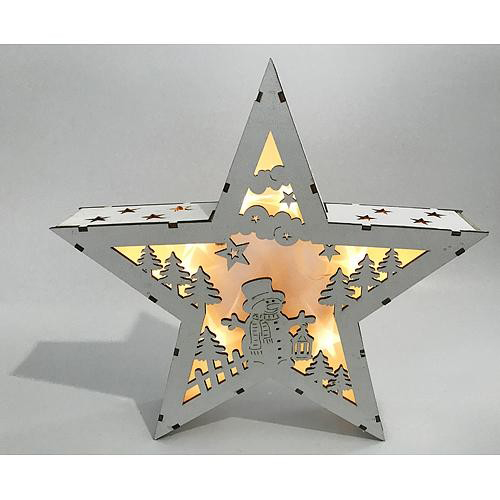 Dekorace vánoční Woodeco 11253 hvězda