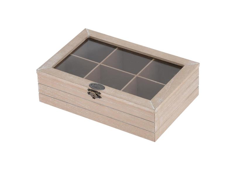Box na čajové sáčky ORION dřevo