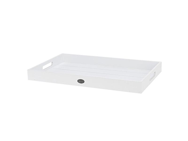 Tác servírovací ORION dřevo 34x20cm bílý