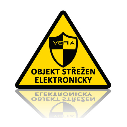 Samolepka - Objekt střežen elektronicky