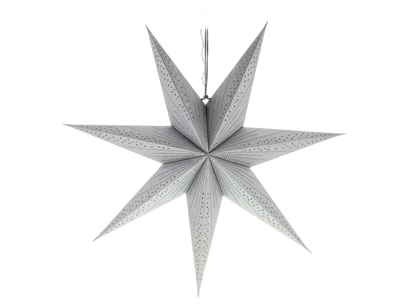 Dekorace vánoční RETLUX RXL 340 WW hvězda stříbrná