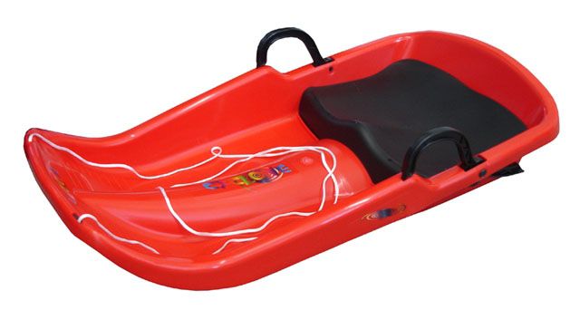 CorbySport Cyclone 28065 Plastový bob - červený CorbySport
